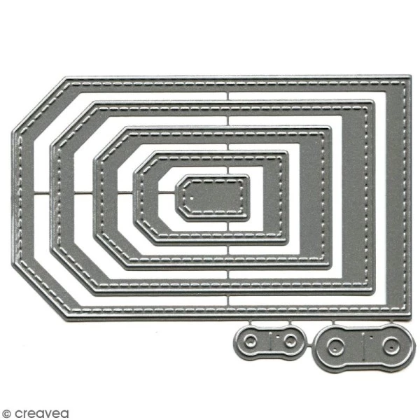 Bon marché 🔔 Dies Tag Dies Florilèges Design - Tags Basiques - 7 Pcs 🎁 3 Bon marché 🔔 Dies Tag Dies Florilèges Design - Tags Basiques - 7 Pcs 🎁