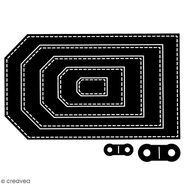 Bon marché 🔔 Dies Tag Dies Florilèges Design - Tags Basiques - 7 Pcs 🎁 4 Bon marché 🔔 Dies Tag Dies Florilèges Design - Tags Basiques - 7 Pcs 🎁 – Image 2