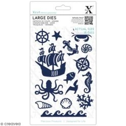 Vente flash 🌟 Docrafts Xcut Dies Divers Matrice De Coupe Xcut - Océan - 15 Pcs 😉