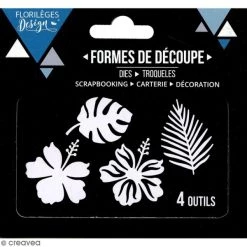 Acheter ⭐ Dies Fleurs Et Nature Die Florilèges Design - Sous Les Tropiques - 4 Pcs 🌟 -Machines et accessoires mercerie Soldes unnamed file 1053