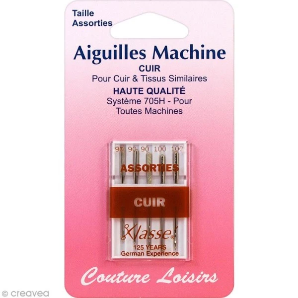 Offres ⌛ Couture Loisirs Aiguilles Machine Aiguilles Pour Machine - Spécial Cuir - Tailles 90-100 - 5 Pcs ✔️ 3 Offres ⌛ Couture Loisirs Aiguilles Machine Aiguilles Pour Machine - Spécial Cuir - Tailles 90-100 - 5 Pcs ✔️