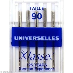 Meilleure vente 🥰 Klassé Aiguilles Machine Aiguilles Pour Machine - Acier - Tailles 90 - Universelles - 5 Pcs 🤩