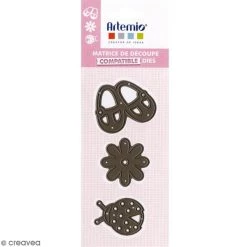 Nouveau 🔥 Dies Animaux Dies Artemio Coccinelle Fleur & Chaussons - 3 Matrices De Découpe 💯 -Machines et accessoires mercerie Soldes unnamed file 1088