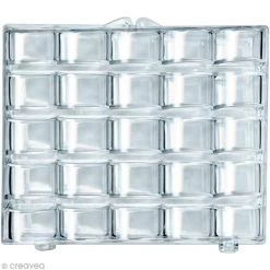 Sortie 🎉 Couture Loisirs Canette De Machine à Coudre Boîte De Rangement 25 Canettes En Plastique ⭐