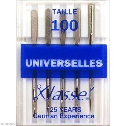 Bon marché 🎁 Klassé Aiguilles Machine Aiguilles Pour Machine - Acier - Taille 100 - Universelles - 5 Pcs ⭐