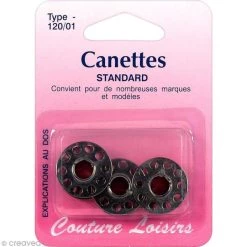 Top 10 ⌛ Couture Loisirs Canette De Machine à Coudre Canette En Métal Pour Machine à Coudre - Standard 120/01 - 3 Pcs ⭐