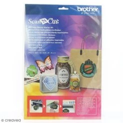Offres 🌟 Brother Accessoires ScanNcut Kit De Démarrage Autocollants Imprimables Scan'N'Cut ❤️