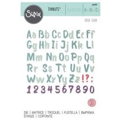 Grosses soldes 🎁 Dies Alphabet Et Textes Matrice Sizzix Thinlits - Alphabet 😍