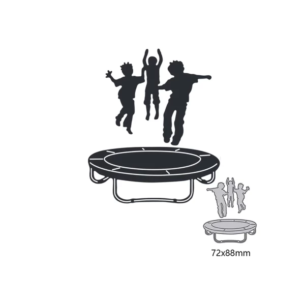 Meilleure vente 🧨 AUTRE Dies De Découpe Dies Enfants Sur Un Trampoline 🥰 3 Meilleure vente 🧨 AUTRE Dies De Découpe Dies Enfants Sur Un Trampoline 🥰