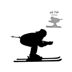 Tout neuf 😀 AUTRE Dies De Découpe Die Skieur Alpin En Descente 🔥