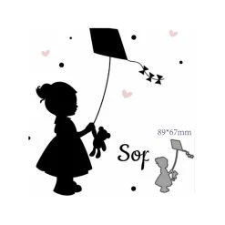 Meilleure affaire 👍 AUTRE Dies De Découpe Die Petite Fille Et Son Cerf Volant 🔔