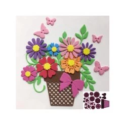 Vente flash 🎁 AUTRE Dies De Découpe Die Fleurs De Printemps Dans Leur Pot ✨