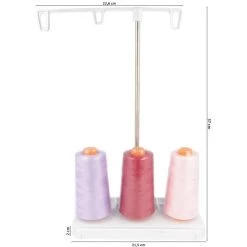 Vente flash 🔔 MDC Accessoires Machine à Coudre Support Multi Bobines Porte-cônes Triple Avec Range-canettes ⌛
