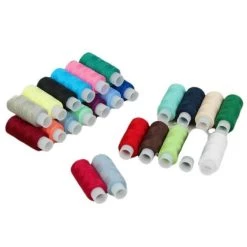 Sortie 🎉 Czech Beads Exclusive Canette De Machine à Coudre Ensemble De Fils 40lsh, Kit, 150 M, 24 Pièces, Mélange De Couleurs, Patch Couture, Fil à Aiguille, C 🧨