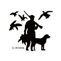 Budget 😉 AUTRE Dies De Découpe Dies Chasseur Et Son Chien 🎉