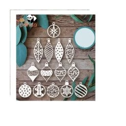 Promo 💯 AUTRE Dies De Découpe Die Noël - Set De 15 Boules De Noël 😀