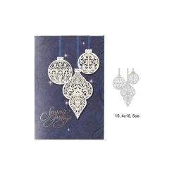 Coupon 🧨 AUTRE Dies De Découpe Dies Noël - 3 Boules De Noël ⭐