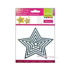 De gros 🤩 Dies De Découpe Die Cut étoiles Vaessen Creative - 5 Pièces ⭐
