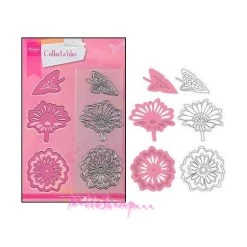 Nouveau 🤩 Dies De Découpe Die Cut Et Tampon Feuilles Marianne Design - 6 Pièces 🎁