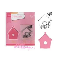 Offres ⭐ Dies De Découpe Die Cut Et Tampon Petite Cabane Marianne Design - 2 Pièces 🔔