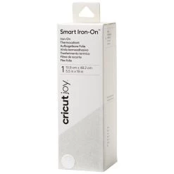 Offres ❤️ Accessoires Cricut Joy Flex Thermocollant Pailleté Smart Iron-On Cricut Joy - Blanc Pailleté - 13,9 X 48,2 Cm 👍