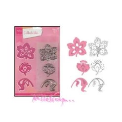 Nouveau 🔥 Dies De Découpe Die Cut Et Tampon Feuilles Marianne Design - 6 Pièces 🔔