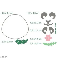 Grosses soldes ⌛ Draeger By Toga Dies Animaux Matrice De Coupe - Panda - 9 Dies 😉 -Machines et accessoires mercerie Soldes unnamed file 1647