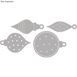 Remise ✨ Rayher Dies De Découpe Matrice De Découpe Et D'embossage - 4 Petites Boules De Noël ⌛ -Machines et accessoires mercerie Soldes unnamed file 1664