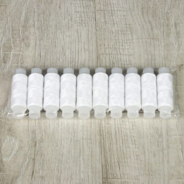 Budget 🛒 Czech Beads Exclusive Canette De Machine à Coudre 10pcs Fil Blanc 40/2 Jeu, Le Patch, La Couture, Le Fil De L'Aiguille, Broderie à La Main, Fil De Bro 👍 5 Budget 🛒 Czech Beads Exclusive Canette De Machine à Coudre 10pcs Fil Blanc 40/2 Jeu, Le Patch, La Couture, Le Fil De L'Aiguille, Broderie à La Main, Fil De Bro 👍 – Image 3