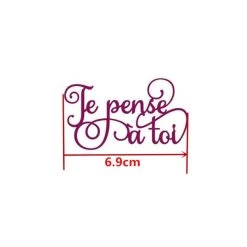 Les meilleures critiques de 🔔 AUTRE Dies De Découpe Die Texte "Je Pense à Toi" 🤩