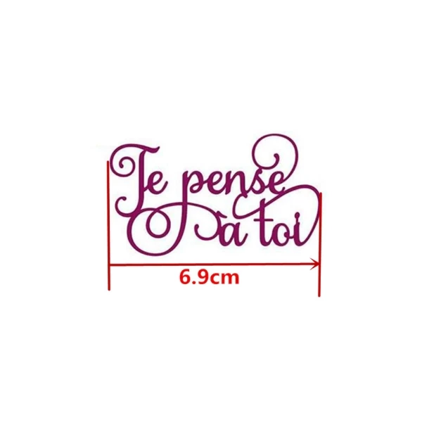 Les meilleures critiques de 🔔 AUTRE Dies De Découpe Die Texte "Je Pense à Toi" 🤩 3 Les meilleures critiques de 🔔 AUTRE Dies De Découpe Die Texte "Je Pense à Toi" 🤩