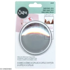 Meilleur prix 👍 Dies Géométriques Dômes Shaker Sizzix - Cercles - 6,3 X 6,3 X 1,2 Cm - 6 Pcs ⭐