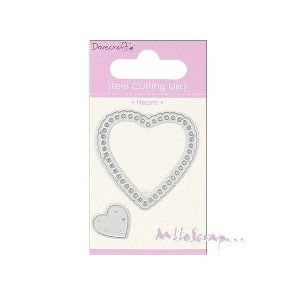 Budget 😍 Dies De Découpe Die Cut - Dovecraft - Cœurs - 2 Pièces ❤️ 3 Budget 😍 Dies De Découpe Die Cut - Dovecraft - Cœurs - 2 Pièces ❤️