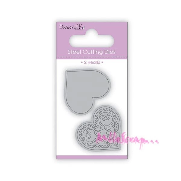 Sortie 🔥 Dies De Découpe Die Cut - Dovecraft - Cœurs - 2 Pièces ✨ 3 Sortie 🔥 Dies De Découpe Die Cut - Dovecraft - Cœurs - 2 Pièces ✨
