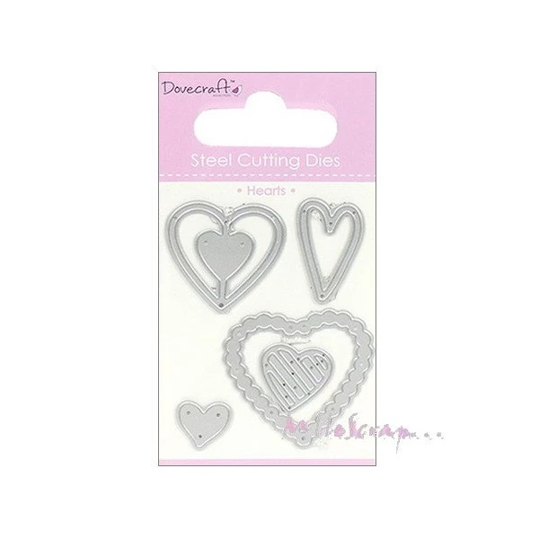 Sortie 😍 Dies De Découpe Die Cut - Dovecraft - Cœurs - 5 Pièces 😍 3 Sortie 😍 Dies De Découpe Die Cut - Dovecraft - Cœurs - 5 Pièces 😍