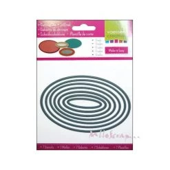 Budget 🎉 Dies De Découpe Matrice De Découpe Ovales - Vaessen Creative - 7 Pièces 🌟