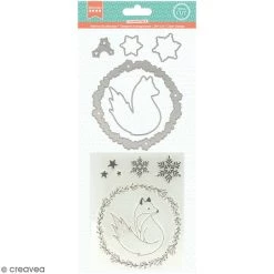 Budget 👍 Dies Noël Kit Matrice De Coupe Et Tampon Clear Artemio - Isatis - 10 Pcs 🔔