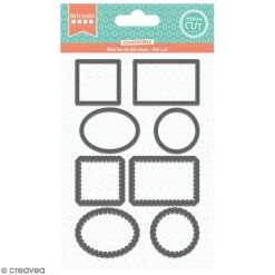 Le moins cher ❤️ Dies Géométriques Dies Artemio Cadres - 3,2 à 5,2 Cm - 8 Pcs ⌛