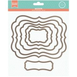 Coupon 🛒 Dies Géométriques Matrice De Coupe Artemio - Cadres - De 6 à 17 Cm - 6 Pcs 💯