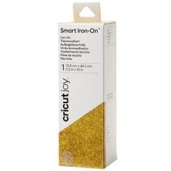 Grosses soldes 🧨 Accessoires Cricut Joy Flex Thermocollant Pailleté Smart Iron-On Cricut Joy - Doré - 13,9 X 48,2 Cm 🤩