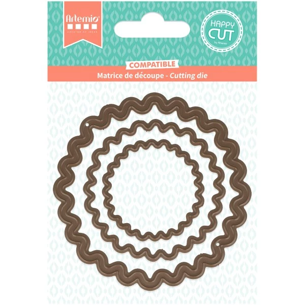 Vente flash 🧨 Artemio Dies Géométriques Dies De Coupe - Collection Mes Jolies Comptines - Cercles Festonnés - 4 à 7,9 Cm - 3 Pcs ✔️ 3 Vente flash 🧨 Artemio Dies Géométriques Dies De Coupe - Collection Mes Jolies Comptines - Cercles Festonnés - 4 à 7,9 Cm - 3 Pcs ✔️