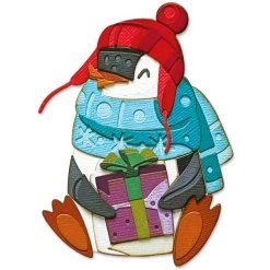 Meilleure vente 👍 Dies Noël Matrice Sizzix Thinlits - Eugène Le Pingouin - 22 Pcs ⭐ -Machines et accessoires mercerie Soldes unnamed file 390