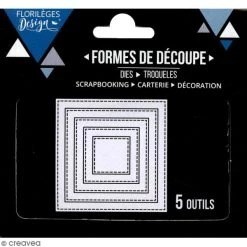 Budget 👏 Dies Géométriques Dies Florilèges Design - Carrés Basiques - 5 Pcs 🎉 -Machines et accessoires mercerie Soldes unnamed file 409