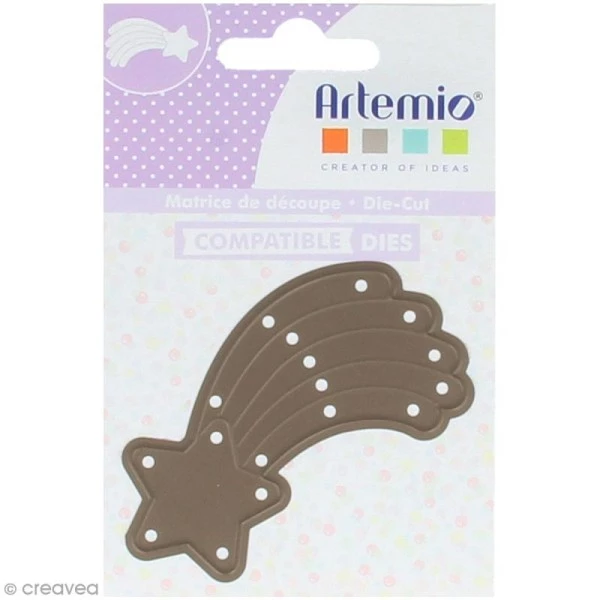 De gros ✔️ Dies De Découpe Die Artemio Etoile Filante - 7,5 X 4 Cm - 1 Matrice De Découpe 😍 3 De gros ✔️ Dies De Découpe Die Artemio Etoile Filante - 7,5 X 4 Cm - 1 Matrice De Découpe 😍