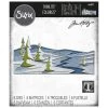 Le moins cher 💯 Dies Noël Matrice Sizzix Thinlits - Paysage Enneigé - 4 Pcs 🤩