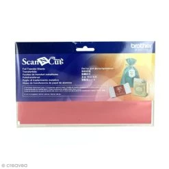 Remise 🛒 Artemio Accessoires ScanNcut Feuilles Métallisées Rouges Pour Transfert Scanncut - 10 X 20 Cm - 4 Pcs 😍