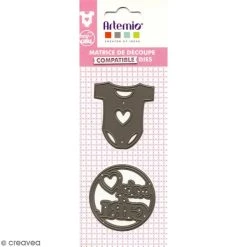 Meilleure affaire 🎁 Dies De Découpe Dies Artemio Body Baby Girl - 2 Matrices De Découpe 🤩 -Machines et accessoires mercerie Soldes unnamed file 4255