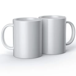 Remise 🤩 Accessoires Cricut Maker Mugs Cricut En Céramique à Personnaliser - Blanc - 425 Ml - 2 Pcs 🥰