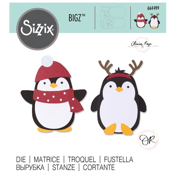 Meilleure vente 😉 Dies Noël Matrice Sizzix Bigz - Pingouin ✨ 3 Meilleure vente 😉 Dies Noël Matrice Sizzix Bigz - Pingouin ✨