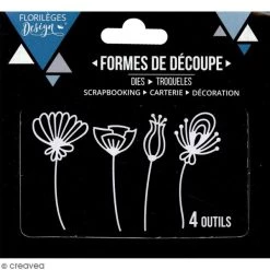 Offres ⌛ Dies Fleurs Et Nature Dies Florilèges Design - Fleurs Stylisées - 4 Pcs 🌟 -Machines et accessoires mercerie Soldes unnamed file 4312